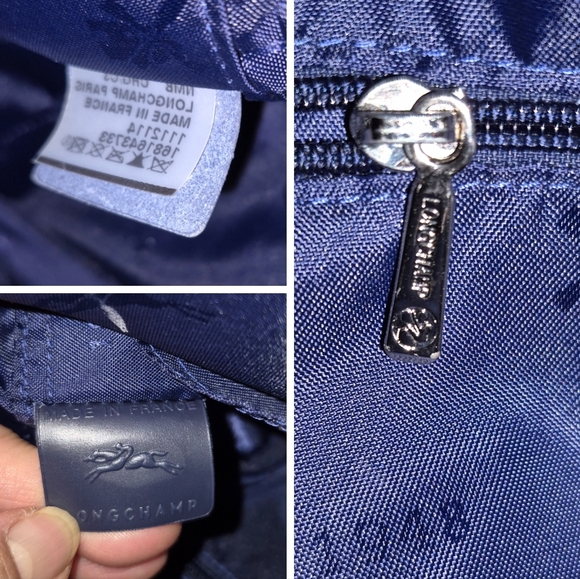 Longchamp Large Rosea 1948 Canvas Leather Tote Bag - Picture 7 of 16